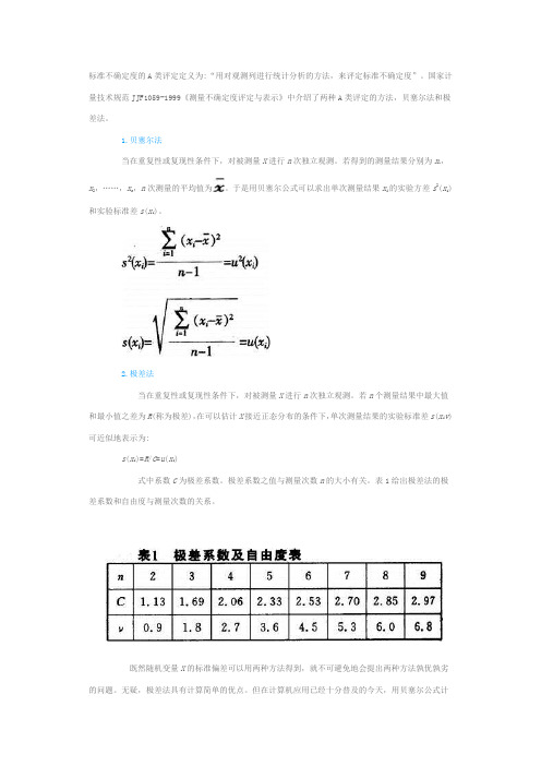a类不确定度一般是多少